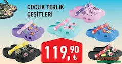 GEZER ÇOCUK TERLİK ÇEŞİTLERİ fiyat ve kampanya bilgisi